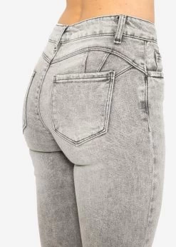 Stretchy Mid Waist Push Up Jeans - Hellgrau -Sassyclassy SassyClassy stretchy mid waist push up jeans hellgrau S3211D6676 5uDBtyvc2a4xtS