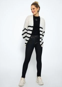 Stretchy Mid Waist Push Up Jeans - Schwarz-grau Meliert -Sassyclassy SassyClassy stretchy mid waist push up jeans schwarz S3209D6355 2