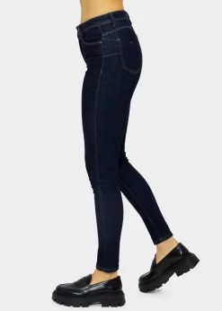 Stretchy Mid Waist Push Up Jeans - Dunkelblau -Sassyclassy SassyClassy stretchy mid waist push up jeans dunkelblau S3209D6357 2