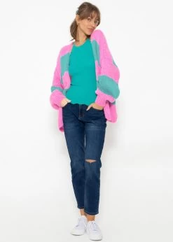 Strick Top Mit Bogenkante, Türkis -Sassyclassy SassyClassy strick top mit bogenkante turkis S3205B5913 1