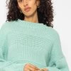 Crop Strickpullover Mit Textur - Türkis -Sassyclassy SassyClassy strickpullover mit textur turkis S4203P6831 8