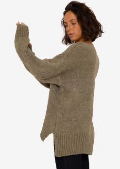 Strickpullover Mit V-Ausschnitt - Khaki -Sassyclassy SassyClassy strickpullover mit v ausschnitt grun S3208P6270 3G9v0xZAC1GMXQ