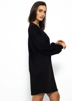 Super Soft Jerseykleid In Kurz - Schwarz -Sassyclassy SassyClassy super soft jerseykleid in kurz schwarz S3210K6572 2