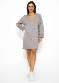 Super Soft Jerseykleid In Kurz - Hellbraun 10 Super Soft Jerseykleid In Kurz - Hellbraun -Sassyclassy SassyClassy super soft jerseykleid in kurz taupe S3210K6570 5