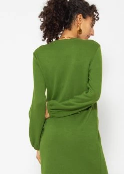 Super Soft Jerseykleid In Midilänge - Grün 13 Super Soft Jerseykleid In Midilänge - Grün -Sassyclassy SassyClassy super soft jerseykleid in midilange grun S3210K6513 3