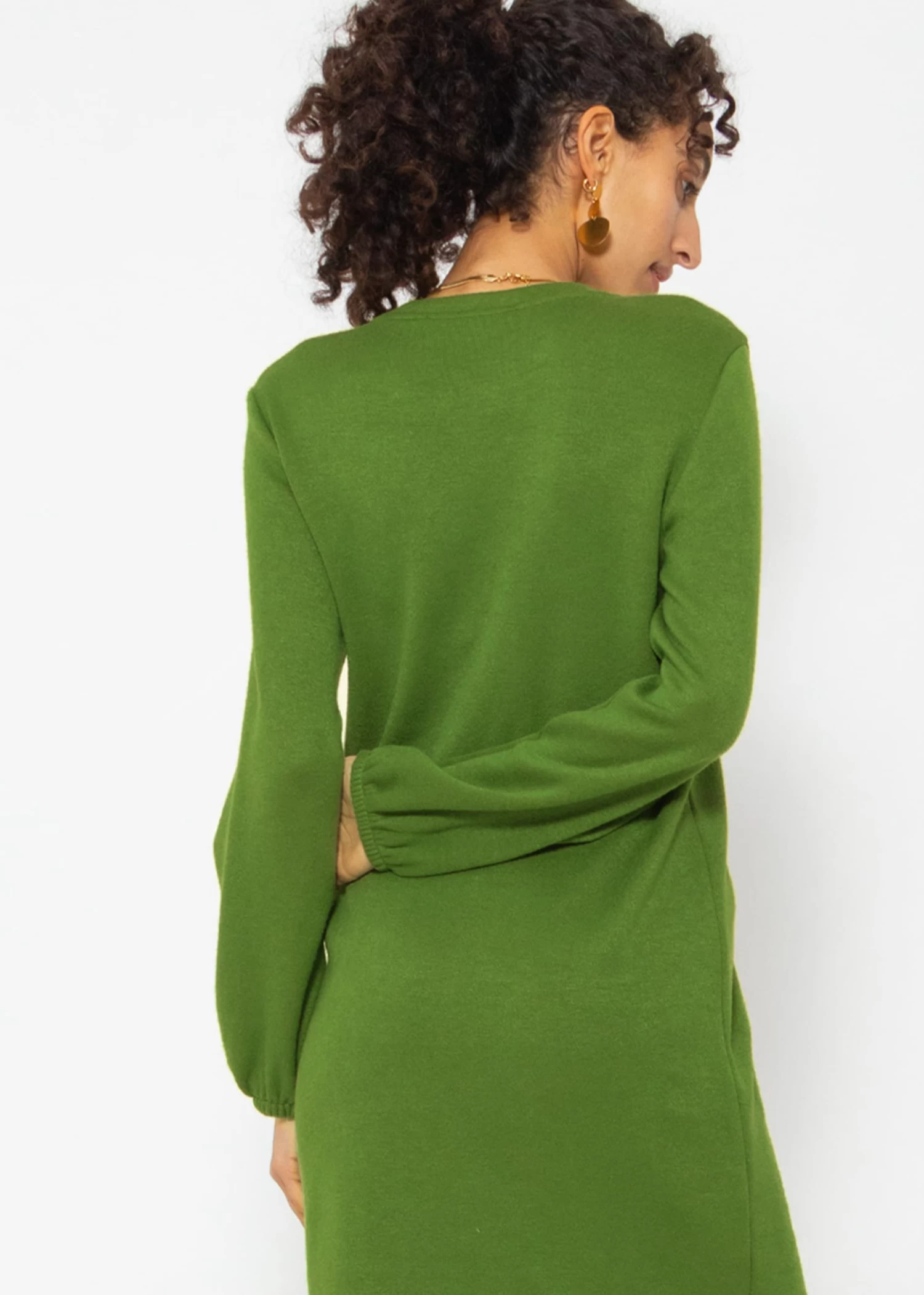 Super Soft Jerseykleid In Midilänge - Grün 7 Super Soft Jerseykleid In Midilänge - Grün – Bild 5