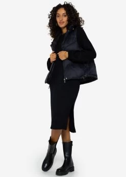 Super Soft Jerseykleid In Midilänge - Schwarz 13 Super Soft Jerseykleid In Midilänge - Schwarz -Sassyclassy SassyClassy super soft jerseykleid in midilange schwarz S3209K6375 0