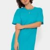 T-Shirt Kleid - Azurblau 1 T-Shirt Kleid - Azurblau -Sassyclassy SassyClassy t shirt kleid azurblau S4202K6786 6