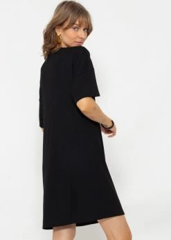 T-Shirt Kleid - Schwarz -Sassyclassy SassyClassy t shirt kleid schwarz S4202K6785 6