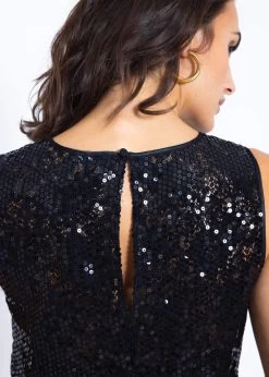 Top Mit Pailletten - Schwarz -Sassyclassy SassyClassy top mit pailletten schwarz S3208T6208 7