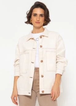 Utility Jacke - Beige 12 Utility Jacke - Beige -Sassyclassy SassyClassy utility jacke beige S4203J6826