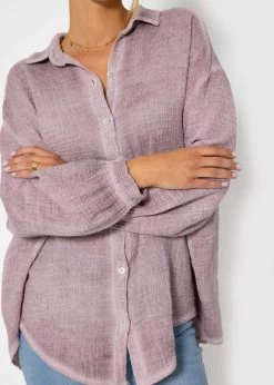 Verwaschene Musselin Bluse - Altrosa 20 Verwaschene Musselin Bluse - Altrosa -Sassyclassy SassyClassy verwaschene musselin bluse altrosa S3209E6408 8