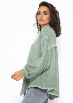 Verwaschene Musselin Bluse - Khaki -Sassyclassy SassyClassy verwaschene musselin bluse khaki S3210E6563 4