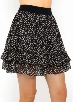 Volants-Rock Mit Rüschen, Schwarz -Sassyclassy SassyClassy volants rock mit ruschen schwarz S9109B2314 2