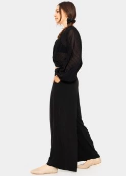 Vorn Geschlungene Crop Bluse, Schwarz -Sassyclassy SassyClassy vorn geschlungene crop bluse schwarz S3203B5695 1uBQkD9ZdKdAV2