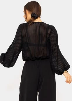 Vorn Geschlungene Crop Bluse, Schwarz -Sassyclassy SassyClassy vorn geschlungene crop bluse schwarz S3203B5695comZGYzmMxM6z