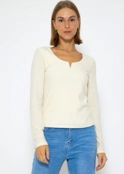 Weiches Langarmshirt - Hellbeige 16 Weiches Langarmshirt - Hellbeige -Sassyclassy SassyClassy weiches langarmshirt hellbeige S3208G6201 1