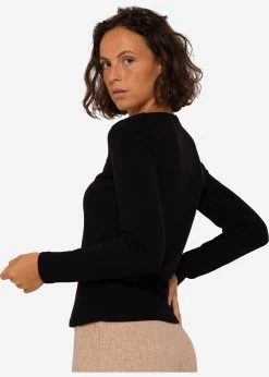 Weiches Langarmshirt - Schwarz -Sassyclassy SassyClassy weiches langarmshirt schwarz S3208G6202 6WdNUx3KC37vir