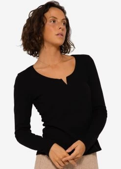 Weiches Langarmshirt - Schwarz -Sassyclassy SassyClassy weiches langarmshirt schwarz S3208G6202 8IHwzAGXASlDPh