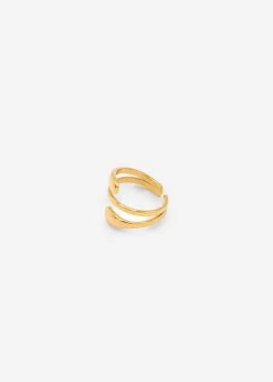 Ring In Wickel Design - Gold -Sassyclassy SassyClassy zweistrangiger ring gold S4202AR9032