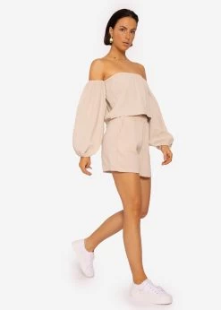 Musselin Shorts, Beige -Sassyclassy SassyClassy Musselin Shorts Beige S3204B5872 9xuOgBQElETimw