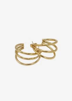 Dreier Creolen, Gold -Sassyclassy SassyClassy Dreier Creolen gold S2205A11081