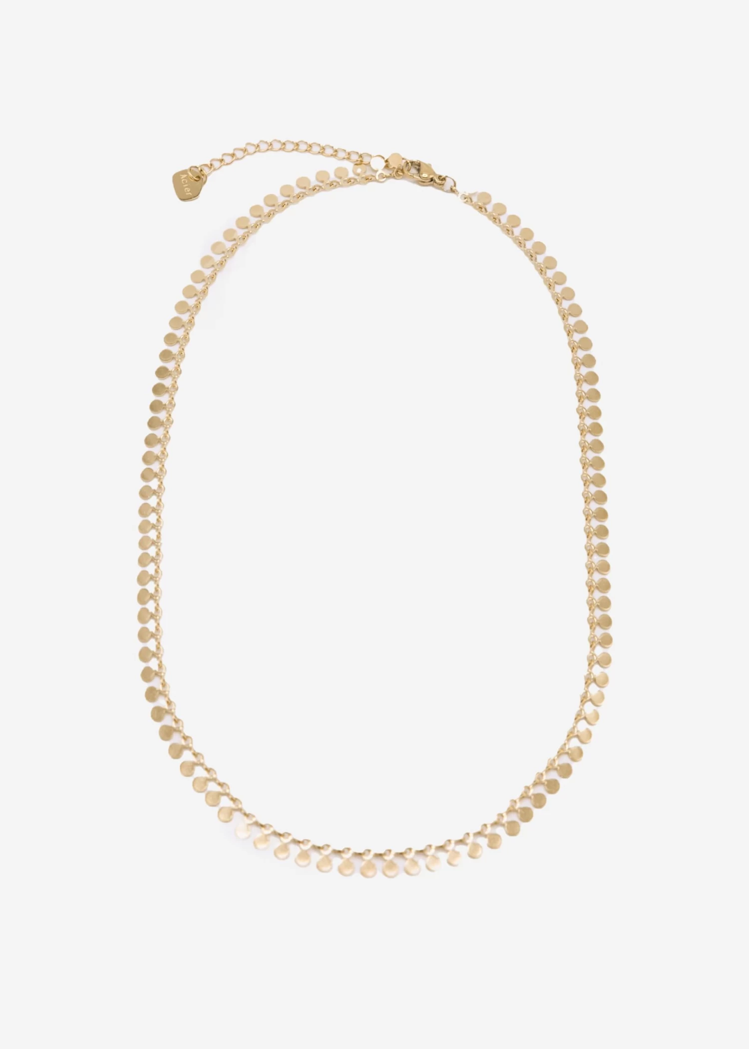 Halskette Mit Vielen Plättchen, Gold 3 Halskette Mit Vielen Plättchen, Gold