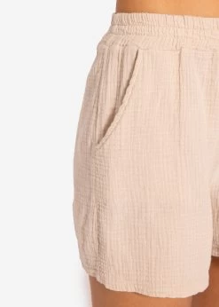 Musselin Shorts, Beige -Sassyclassy SassyClassy Musselin Shorts Beige S3204B5872 3