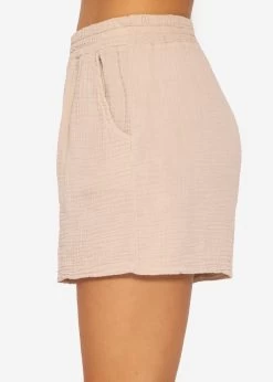 Musselin Shorts, Beige -Sassyclassy SassyClassy Musselin Shorts Beige S3204B5872 7