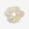 Satin-Scrunchie, Offwhite 2 Satin-Scrunchie, Offwhite -Sassyclassy SassyClassy Satin Scrunchie in offwhite S2204A1090 1