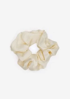 Satin-Scrunchie, Offwhite
