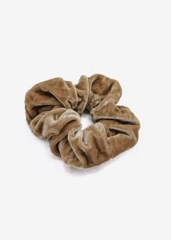 Scrunchie Aus Velvet, Beige