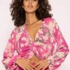 Blusen Top Mit Print, Pink -Sassyclassy SassyClassy blusen top mit print pink S3203B5701 2 1