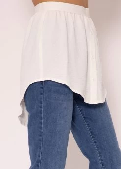 Blusenrock Mit Logo - Offwhite 16 Blusenrock Mit Logo - Offwhite -Sassyclassy SassyClassy blusenrock mit logo offwhite S3204B5888 7