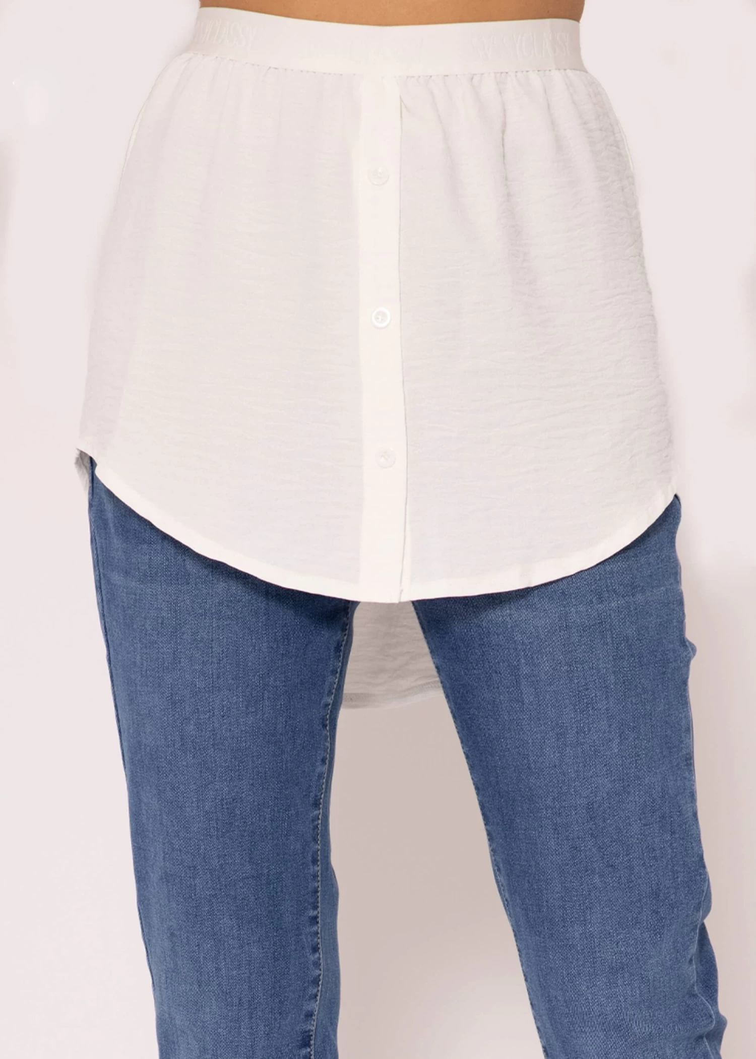 Blusenrock Mit Logo - Offwhite 3 Blusenrock Mit Logo - Offwhite