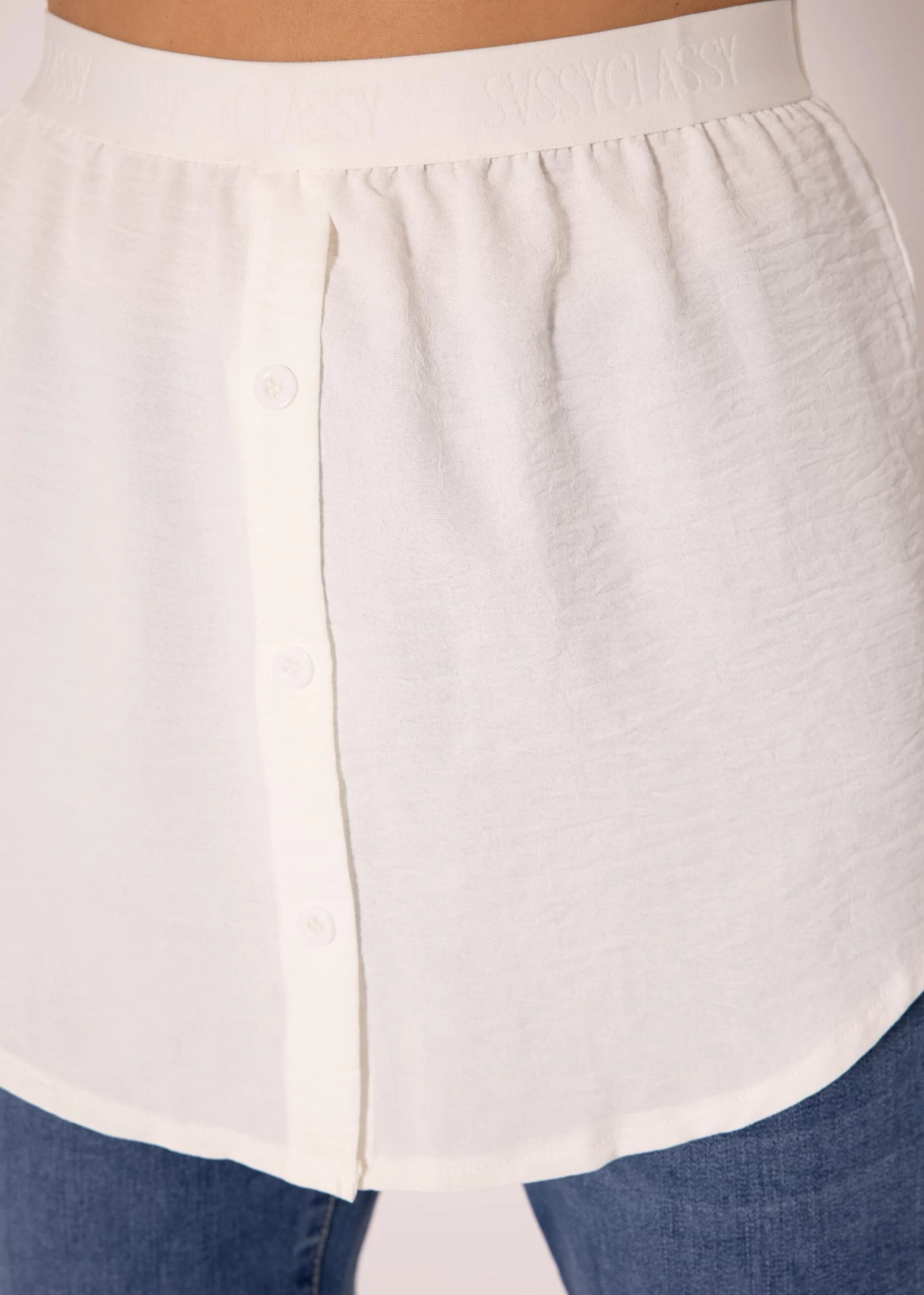 Blusenrock Mit Logo - Offwhite 10 Blusenrock Mit Logo - Offwhite – Bild 8