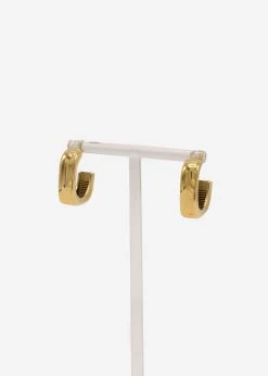 Breite, Kleine Creolen, Gold -Sassyclassy SassyClassy breite kleine creolen gold S2212A1260O0NVTYFvw9hw6