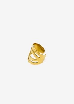 Breiter, Gehämmerter Ring, Gold -Sassyclassy SassyClassy breiter gehaemmerter ring gold S2208A1178 2oiO2NO9G0oqyM