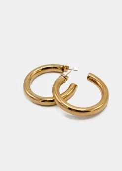 Chunky Creolen - Gold 7 Chunky Creolen - Gold -Sassyclassy SassyClassy chunky creolen gold S3209AO1549 2