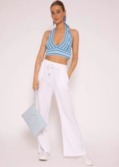 Crochet Top Zum Binden, Blau -Sassyclassy SassyClassy crochet top zum binden blau S3205B5898