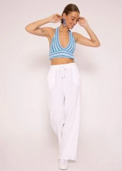 Crochet Top Zum Binden, Blau -Sassyclassy SassyClassy crochet top zum binden blau S3205B5898 1