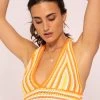 Crochet Top Zum Binden, Orange -Sassyclassy SassyClassy crochet top zum binden orange S3205B5897 4