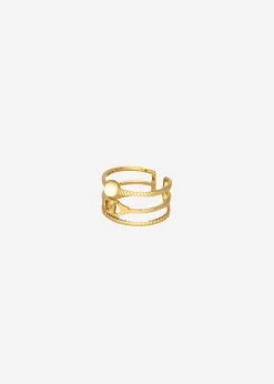 Dreigliedriger Ring Mit Jadestein, Gold -Sassyclassy SassyClassy dreigliedriger ring mit jadestein gold S3202A1269 1QKsw2aspLuM4n