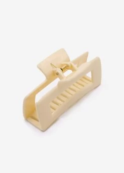 Eckige Haarklammer, Beige 8 Eckige Haarklammer, Beige -Sassyclassy SassyClassy eckige haarklammer beige S3205A1341 2