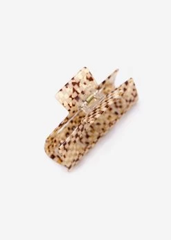 Eckige Haarklammer In Karo-Muster, Braun -Sassyclassy SassyClassy eckige haarklammer in karo muster braun S2208A1211 3JTEdpYKJUmBUt