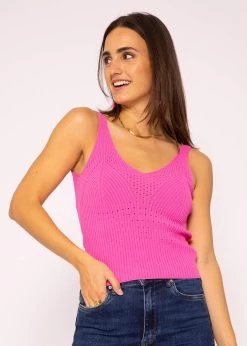 Feines Strick Top, Pink -Sassyclassy SassyClassy feines stricktop pink S3203B5665 5
