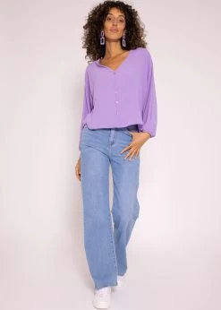 Fliessendes Oversize Top, Flieder -Sassyclassy SassyClassy fliessendes oversize top flieder S3204B5857 1