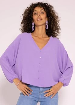 Fliessendes Oversize Top, Flieder -Sassyclassy SassyClassy fliessendes oversize top flieder S3204B5857 4