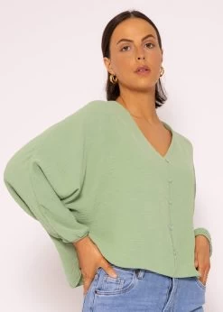 Fliessendes Oversize Top, Hellgrün -Sassyclassy SassyClassy fliessendes oversize top hellgrun S3204B5858 4