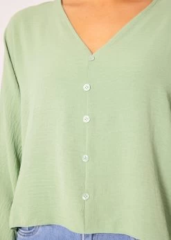 Fliessendes Oversize Top, Hellgrün -Sassyclassy SassyClassy fliessendes oversize top hellgrun S3204B5858 9